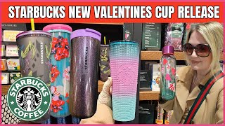 STARBUCKS COFFEE  VALENTINES 2024 CUP RELEASE starbucks valentinesday valentines [upl. by Ynohta623]