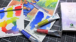 I spent 750 on these paints are they good Maries Masters Watercolor review [upl. by Arley]