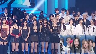 Idol reaction AESPA ITZY NMIXX speech MBC Gayo Daejejeon 2023 ending stage [upl. by Ellan]