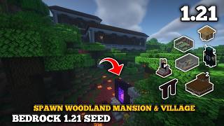 Java Seed Minecraft 121 Seeds  Spawn Woodland Mansion  Village amp Ancient City  Java 121 [upl. by Einattirb]