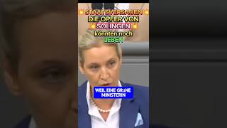 💥 HÄRTESTE STANDPAUKE für die AMPEL💥 afd ampel weidel bärbock politik solingen bundestag bsw [upl. by Lamek]