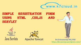 023  Registration Form HTML CSS JavaScript and Servlet [upl. by Omiseno]