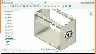 Insets and Dados in cabinets with Fusion 360 [upl. by Egiap]