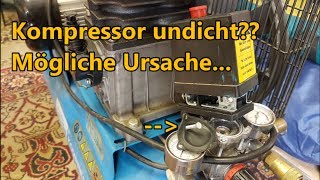 Kompressor undicht Mögliche Ursache DruckschalterDichtung [upl. by Yrem]