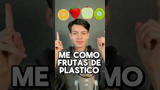 COMO FRUTAS DE PLÁSTICO asmr shorts asmrvideo food [upl. by Anined]