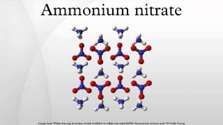 Ammonium nitrate [upl. by Merc]