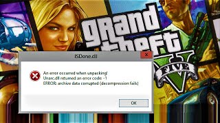 ISDonedll Error GTA 5  ISDONEDLL Error Fixed  How To Fix ISDONEDLL Error While Installing GTA 5 [upl. by Aretha353]