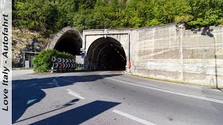 Autofahrt an der Via Gardesana von Salo nach Riva del Garda 4K [upl. by Weirick]