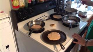 Cooking On Stainless Steel Fluffy Pancakes [upl. by Lecrad]