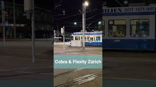 VBZ Cobra amp Flexity Tram bei Zürich Schweiz 2023  shorts [upl. by Shaikh586]