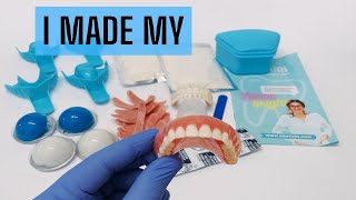 Homemade DIY Denture August 2023  Full Uppers and Lowers by Denturi [upl. by Kila]