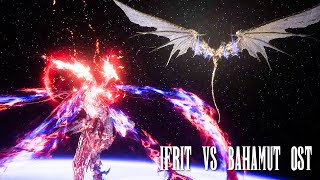 Final Fantasy XVI Ascension OST Ifrit Risen vs Bahamut Theme [upl. by Enirhtac]