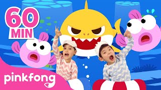 60 Minute Best Baby Shark Songs Compilation for Kids  Pinkfong Official [upl. by Eillat]