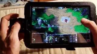 Windows Tablet  my handheld gaming console homemade gamepad gameplay Warcraft 3 Max Payne 2 [upl. by Aihpledalihp]