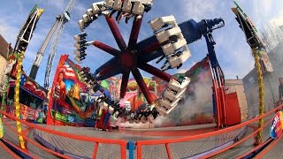 Le Move it et le Techno power les attractions sensations de la fête foraine de Longwy [upl. by Hansiain]