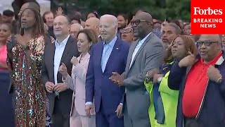 VIRAL MOMENT Biden Appears Frozen During White House Concert [upl. by Yrram]