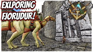 HUNTING AN IGUANODON AND EXPLORING THE MOST BEAUTIFUL MAP IN ARK  Ark Primal Fear Fjordur Ep 6 [upl. by Aihsram]