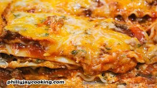 Worlds BEST EVER Italian Lasagna Recipe How To Make Delicious Meat Lasagna [upl. by Hance]