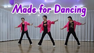 Made For Dancing Line Dance Phrased IntermediateOctober 2024 [upl. by Euqinomad]