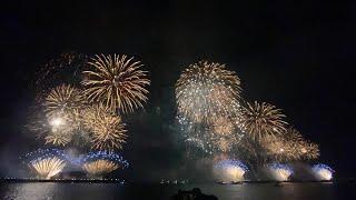 2023淡水跨年煙火 淡水跨年煙火 2022年12月31日 淡水煙火 淡江大橋煙火 漁人碼頭煙火 淡水河上乘船看煙火 [upl. by Gautious]