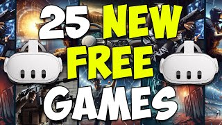 25 FREE amp New OculusMeta Quest 2 amp 3 GAMES on APPLAB amp SIDEQUEST [upl. by Celestyna]