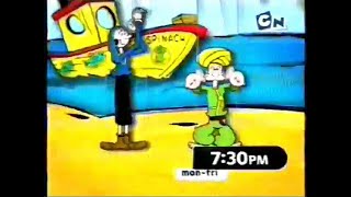 The Popeye Show Hindi Promo Cartoon Network India 2006 TvRip [upl. by Ellekcir]