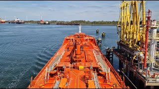 ROTTERDAM NETHERLANDS ARRIVAL amp DEPARTURE Europoort Vopak terminal VP2 WestTanker Manoeuvring [upl. by Doherty]