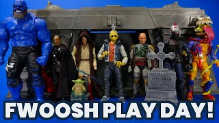 Fwoosh Play Day Customs 3D Prints Third Party and Official Items for a 6inch Display 071321 [upl. by Gamin]