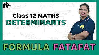 Determinants  Class 12 Maths Formulas chapter wise  CBSE NCERT JEE [upl. by Nhaj]