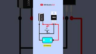 12V to 5V Converter Circuit  converter shorts electronic [upl. by Bilek]