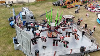 Stamford Fair From Above Presented By Ashleigh Woods Funfairs 170824 [upl. by Nyla]