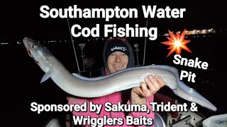 Southampton Water Cod Fishing Conger Eels Small Boat Fishing Raymarine Garmin Southcoast UK [upl. by Hurst838]