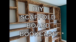 DIY Scaffold Board Bookcase  Lockdown project [upl. by Ajiam]