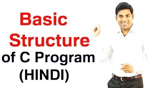 Basic Structure of C Program HINDI [upl. by Venterea]