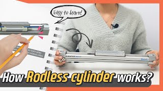 How RODLESS CYLINDER works Animation  Sub [upl. by Waugh608]