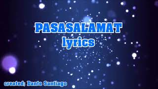 Pasasalamat with lyrics [upl. by Ahtnicaj]