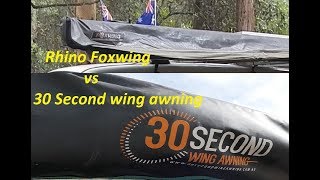 Foxwing vs 30 second awning comparison [upl. by Imailiv]