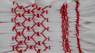 Hand Embroidery SMOCKING Stitch Part 1 [upl. by Acinaj40]