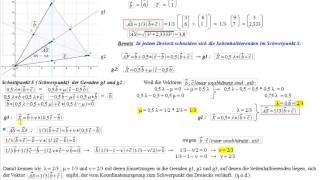 Vektorrechnung  Schwerpunkt vom Dreieck [upl. by Marv]