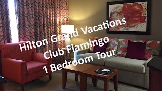 Hilton Grand Vacations Club HGVC Flamingo Las Vegas 1 Bedroom Room Tour [upl. by Assilam]