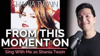 From This Moment On Male Part Only  Karaoke  Shania Twain ft Bryan White [upl. by Ydnir]