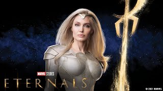 Thena Powers amp Fight Scenes  Eternals [upl. by Haiacim774]