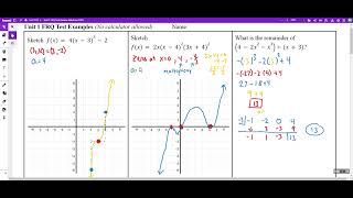 Unit 1 FRQ Test Examples [upl. by Arrio214]