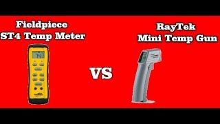 Fieldpiece ST4 vs RayTek Mini Temp Gun [upl. by Skye]