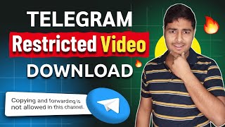 Telegram restricted content download  How to save restricted content in Telegram [upl. by Nnaillek]