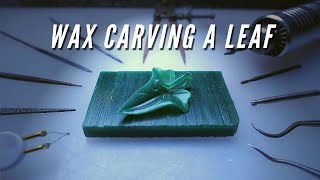 Wax Carving  Making a Leaf Pendant [upl. by Javed]