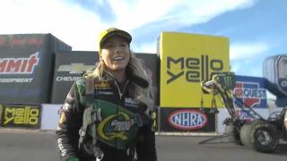 NHRA National Dragster Track Talk Leah Pritchett [upl. by Janith]