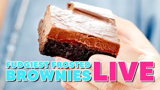 The Fudgiest Frosted Brownies EVER MADE Live with Anna Olson [upl. by Esorylime531]