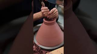 Trimming a Large Wheel Thrown Bowl pottery [upl. by Howie]