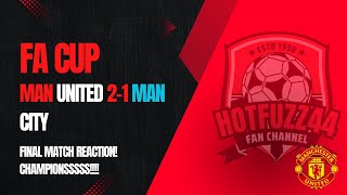 CHAMPIONES CHAMPIONES OLE OLE OLEEE Man United 21 Man City Match Reaction [upl. by Messere]